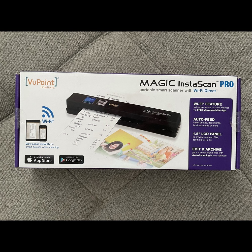 NEW Magic Instascan Pro - Portable Scanner with Wi-Fi Direct
